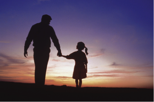 History of Father's Day: A father and daughter